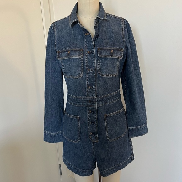 Madewell Denim Romper - Picture 2 of 7